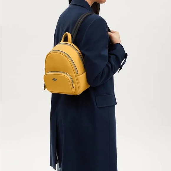 Coach Silver/Honeycomb Mini Court Backpack #CR284 - Picture 5 of 6